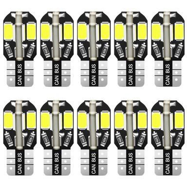 1PC W5W/T10 CANBUS 8SMD 5730 Car LED Light Bulb