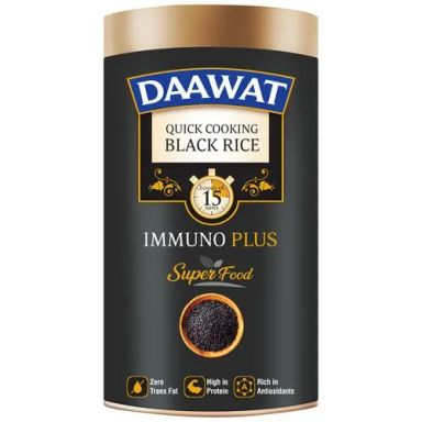 Daawat Quick Cooking Black Rice - Immuno Plus Superfood, Zero Trans Fat & Rich In Protein, 1 kg