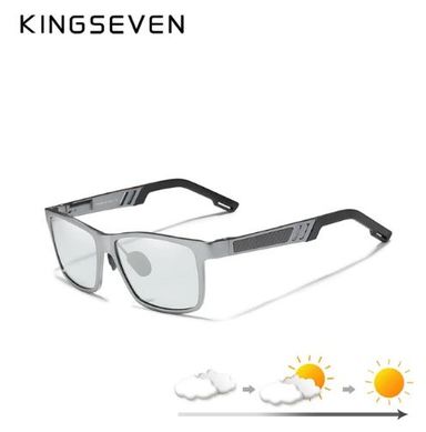 KINGSEVEN Photochromic Men’s and Women Polarized Anti-Glare Chameleon Sunglasses