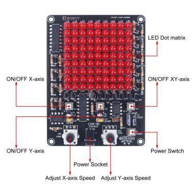 DIY Electronic CHA-81 DC4.5-9V LED Tracking Light Game – Fun and Educational DIY Kit