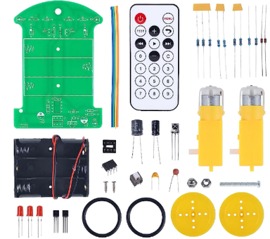 DIY Soldering Kit Infrared Remote Control Intelligent Car 