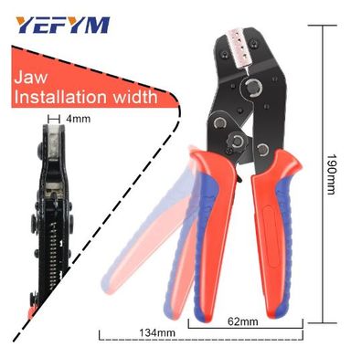 Crimping Pliers + 8 Jaws for Automotive Electrical Connectors – Reliable and Secure Crimping Tool