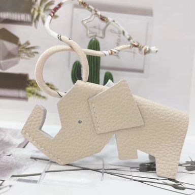 Elephant Charm (Togo Leather)