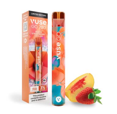 VUSE GO 700 PEACH STRAWBERRY COOLER Disposable vape.