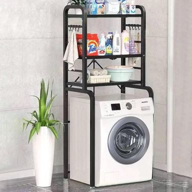 Foldable Heavy Duty Over the Washing Machine Storage Rack