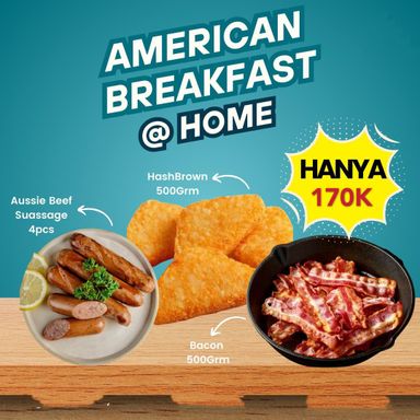 Paket HEMAT American Breakfast with Hashbrown 