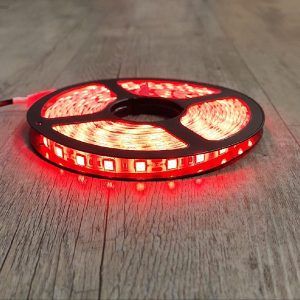 12v DC 5m 300 x 5050Led Chip Soft Weatherproof LED Light Strip Roll - RED