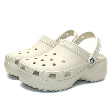 Preorder | Platform Crocs - Bone