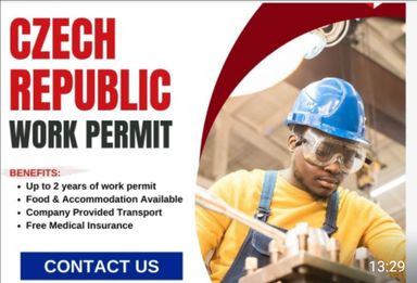 CZECH REPUBLIC WORK PERMIT 3 MONTH