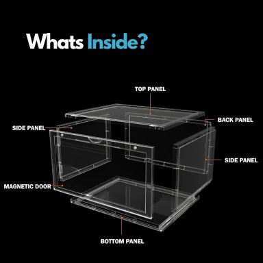 Transparent sneaker crates 