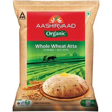 Aashirvaad Organic Whole Wheat Atta, 5 kg