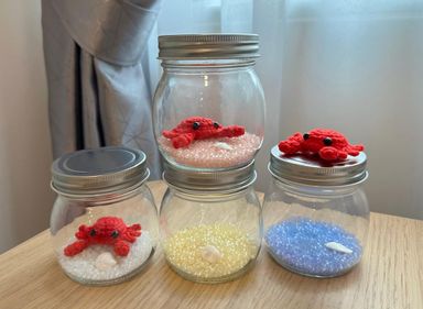 Crochet Crab In A Jar