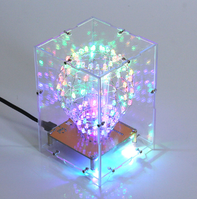 DIY LED Light Cube Apple Ball Music Spectrum RGB Kit – Enhance Your Music Experience