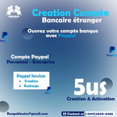 Paypal Account Creation