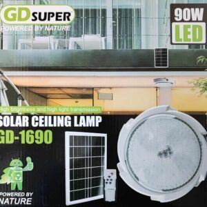 GDSUPER 90Watt Solar Indoor Ceiling Mounted Remote Control LED Light – High-quality and Energy-Efficient Lighting Solution