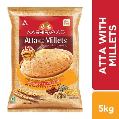 Aashirvaad Atta With Millets, 5 kg