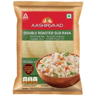 Aashirvaad Double Roasted Suji Rava, 1 kg