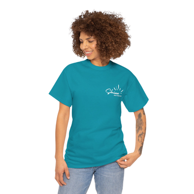 Let Your Light Shine Tee - Turquoise