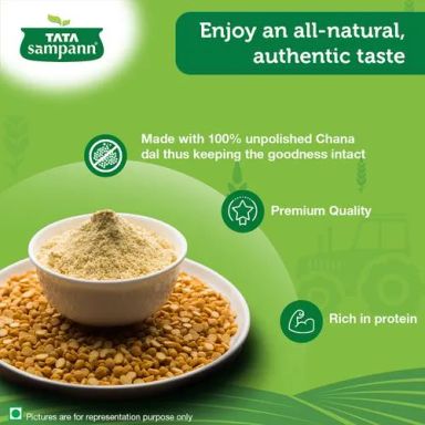 Tata Sampann Fine Besan/Kadale Hittu - 100% Chana Dal, 1 kg