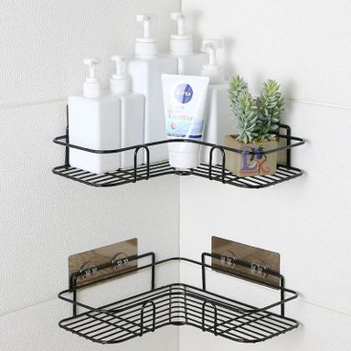 2pcs Bathroom  Corner  Shelf/