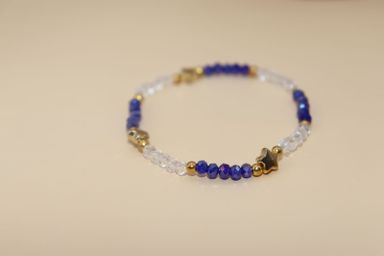 Chloé White/Royal Blue Crystal