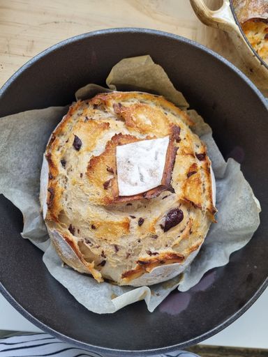 Olive Sourdough loaf