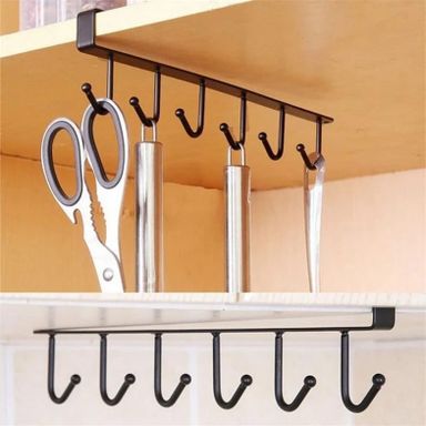 Under shelf metallic organizer