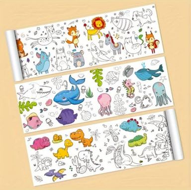 Kids drawing roll Coloring Paper