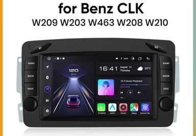 Rádio 7" android 6/128GB Mercedes W203 W209 SLK W639 CARPLAY 8CORE 4G