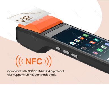 Impressora portátil recibos POS Android terminal PDA com NFC 3G