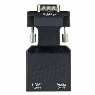 Portable VGA to HDMI Adapter 1080P Male to Female Converter with Audio Input Data VGA to HDMI