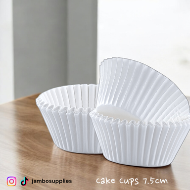 Cake Cup White 7.5 Cm