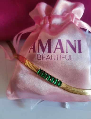 Emerald Snake Necklace 