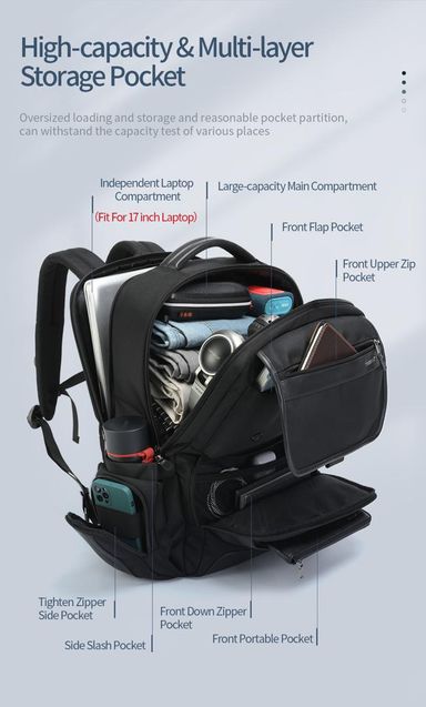 SAC À DOS PROFESSIONNEL BACKPACK TIGERNU TB-3916