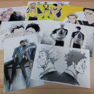 Haikyuu Fanart Postcard - Bokuaka