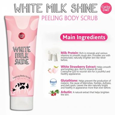 CATHY DOLL White Milk Shine Peeling Body Scrub