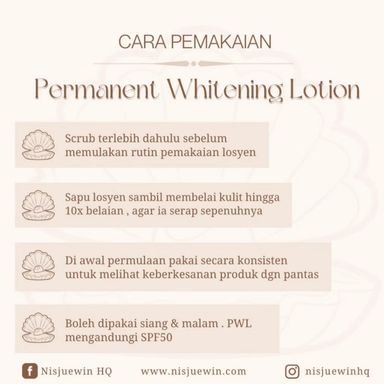 PWL Permanent Whitening Lotion