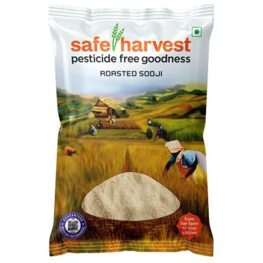 Safe Harvest Roasted Sooji - Pesticide Free, 1 kg