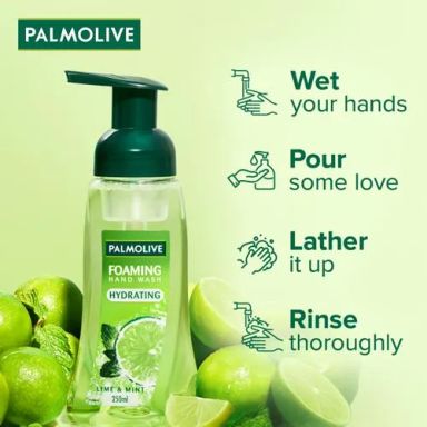 Palmolive Hydrating Lime & Mint Foaming Hand Wash, 250 ml Pump