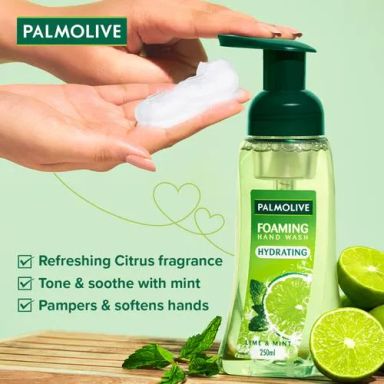 Palmolive Hydrating Lime & Mint Foaming Hand Wash, 250 ml Pump