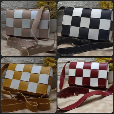 Chess Design Crossbody Bag