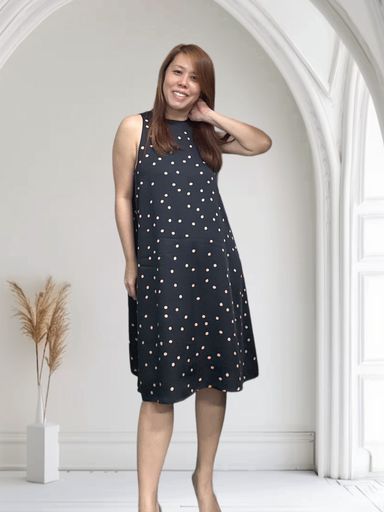 [PREORDER] Polka Dot Vintage Sleeveless Dress (Limited Pieces)