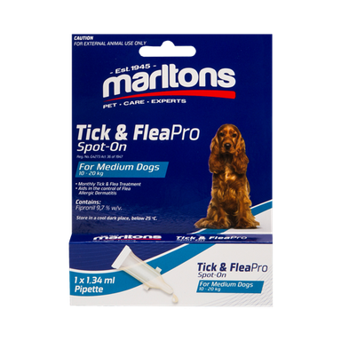 MARLTONS TICK & FLEAPRO SPOT-ON MEDIUM DOGS 1.34ML 