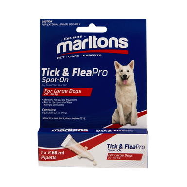 MARLTONS TICK & FLEAPRO SPOT-ON LARGE DOGS 2.68ML 