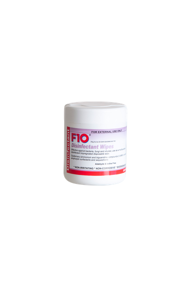 F10 DISINFECTANT WIPES  (IN PLASTIC POT) 100 WIPES