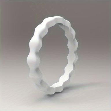 Scalloped Silicone rings 3mm