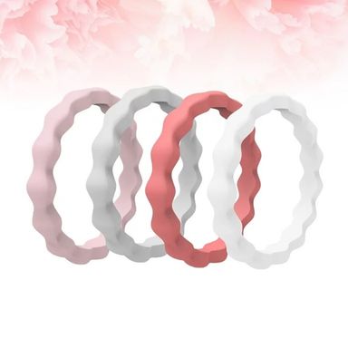 Scalloped Silicone rings 3mm