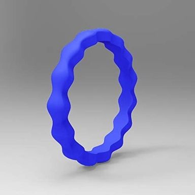 Scalloped Silicone rings 3mm