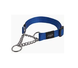 ROGZ  UTILITY CONTROL COLLAR CHAIN (M) BLUE REFLECTIVE