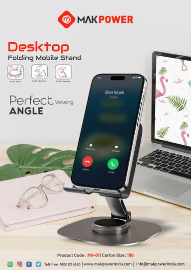 Mak Power MH-01 Desktop Folding Mobile Stand